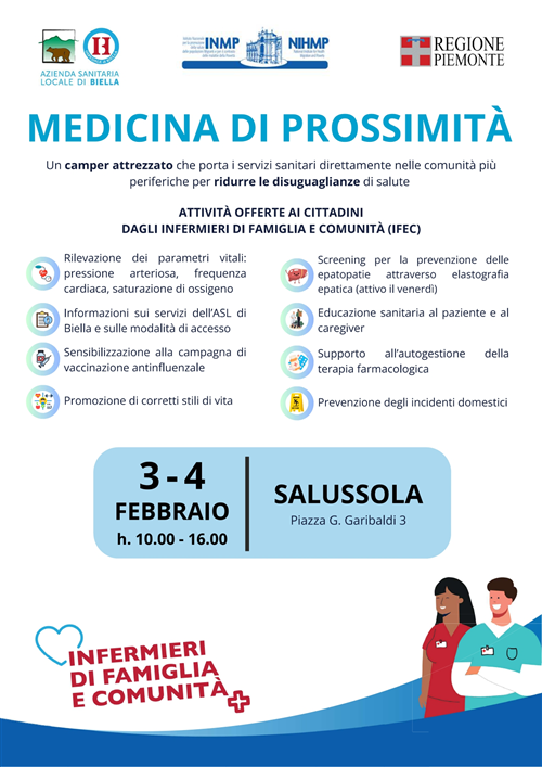 Medicina di prossimità: il Camper IFeC a Salussola
